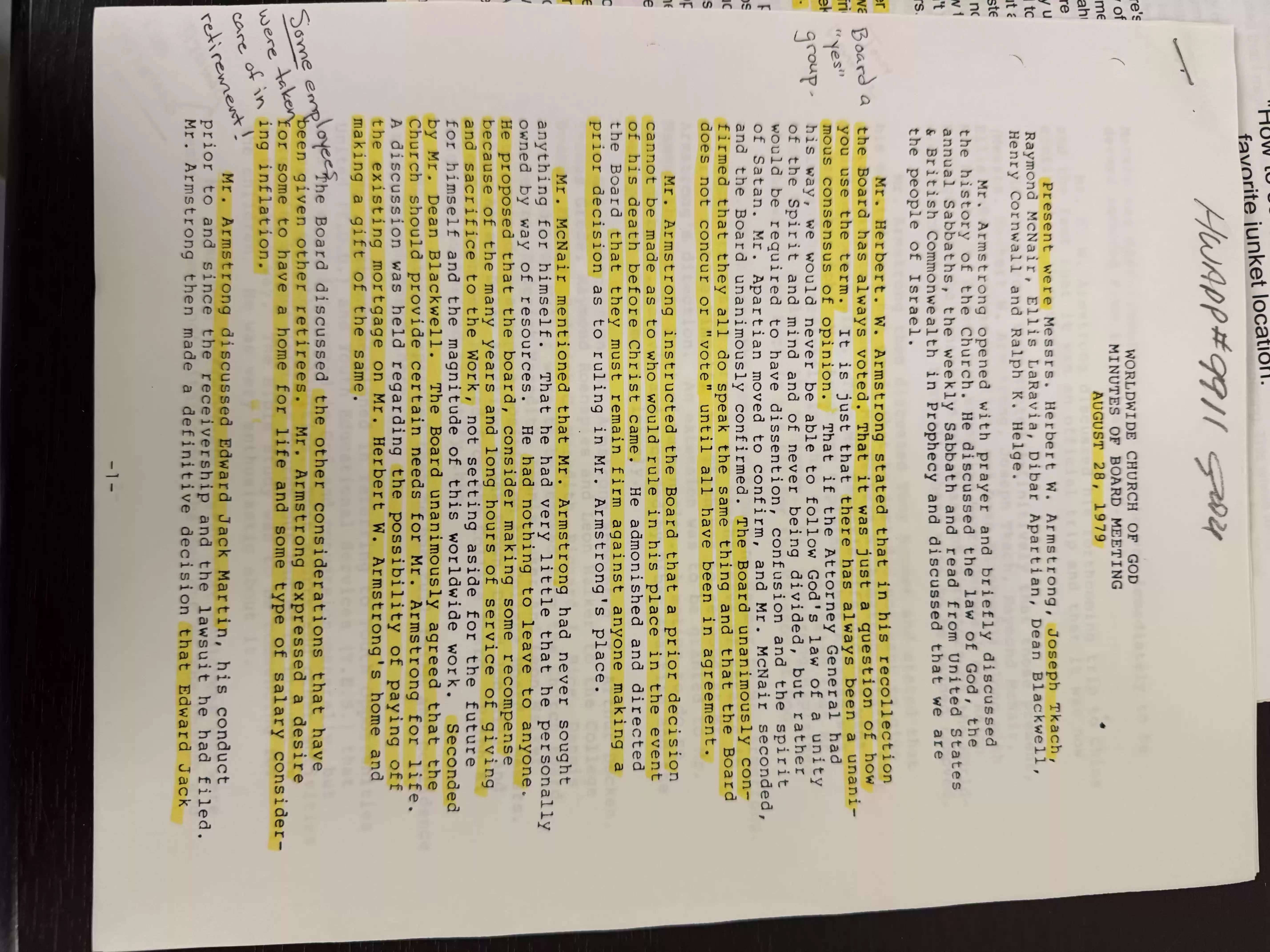 Board Meeting Minutes 28Aug1979,p1